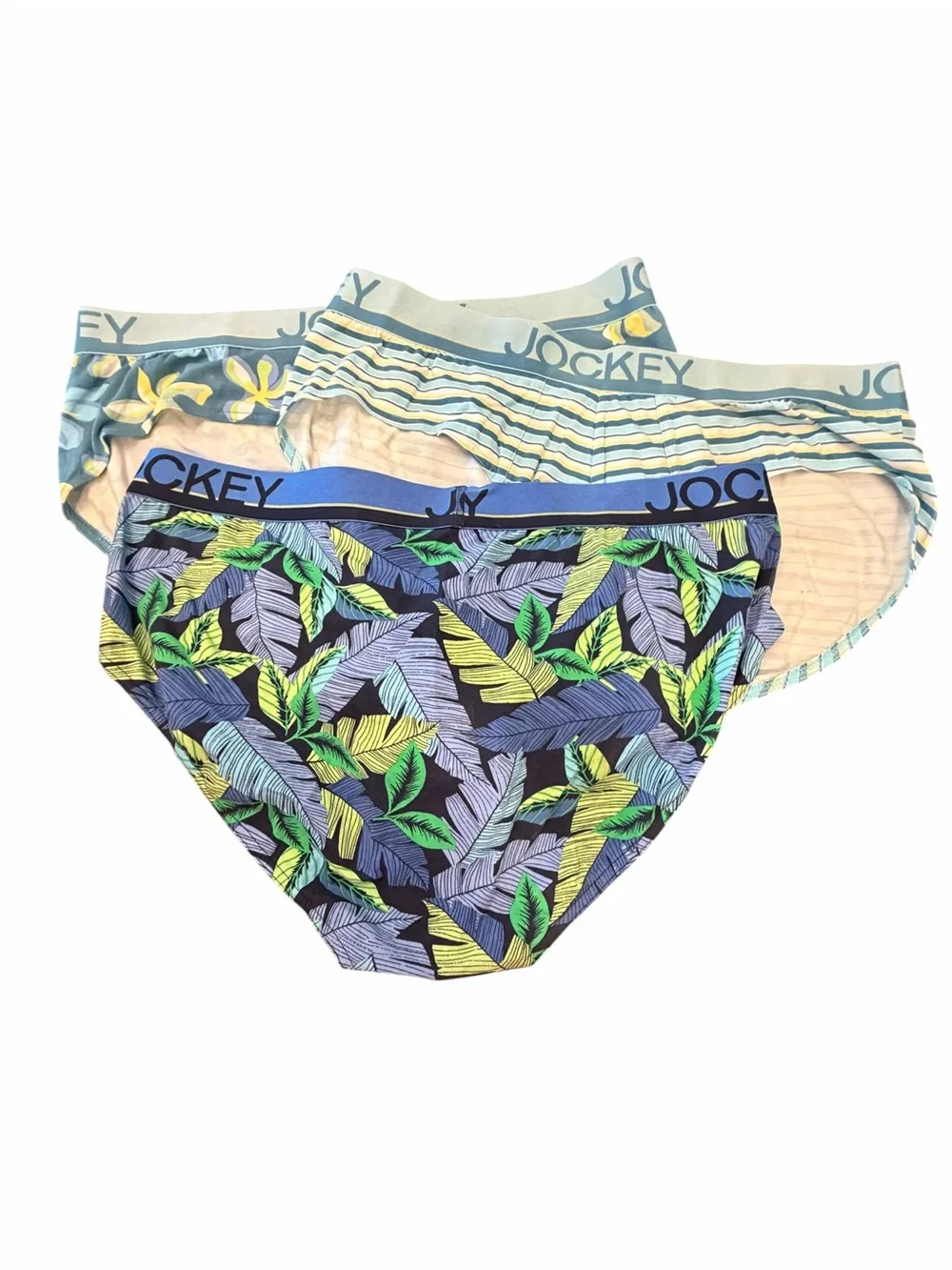 Jockey 3 Pack Men's True Style Brief Low Rise StayCool Cotton Size XL Tropical